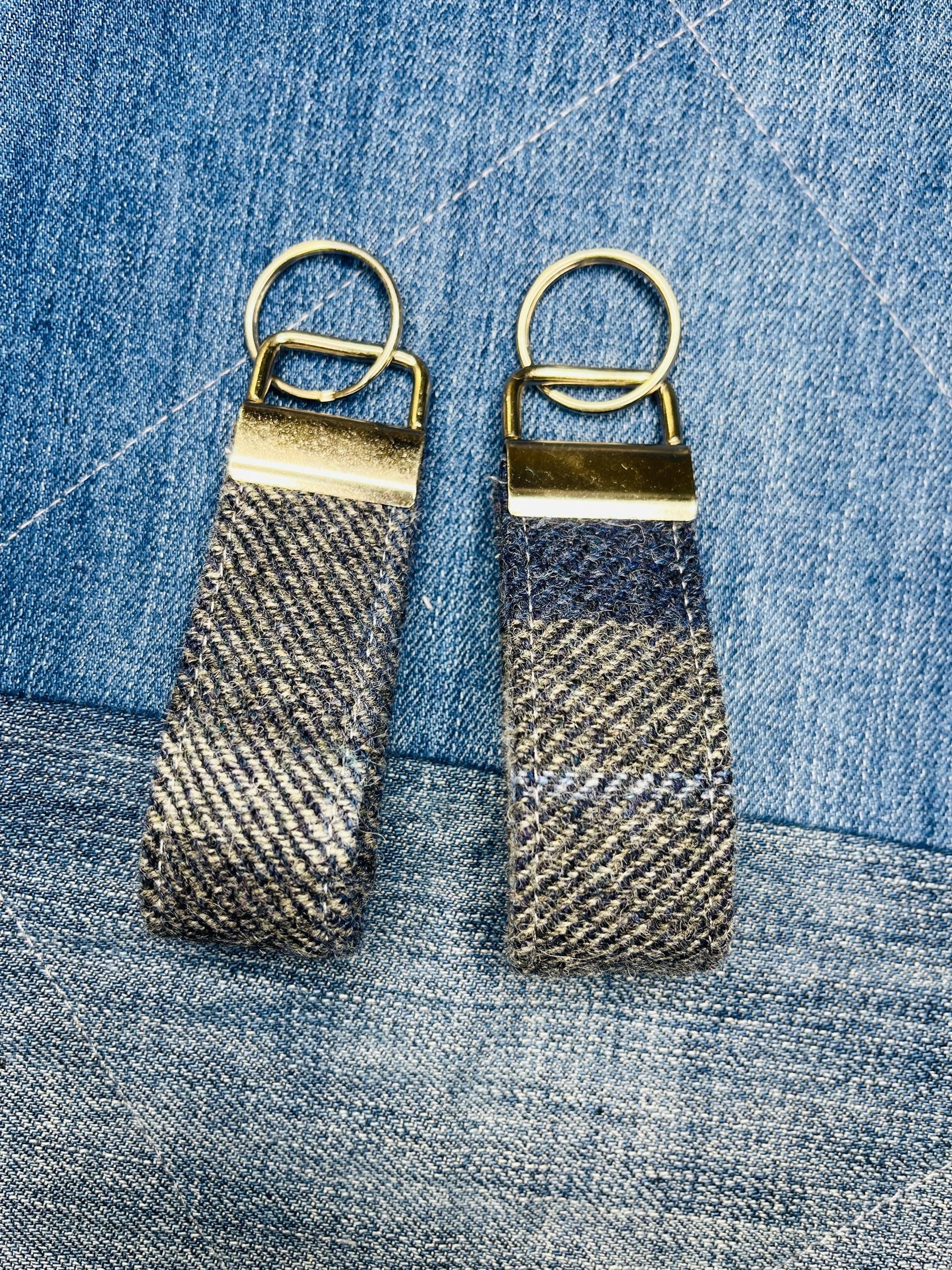 Shetland Tweed Keyring - Uphouse Crafts