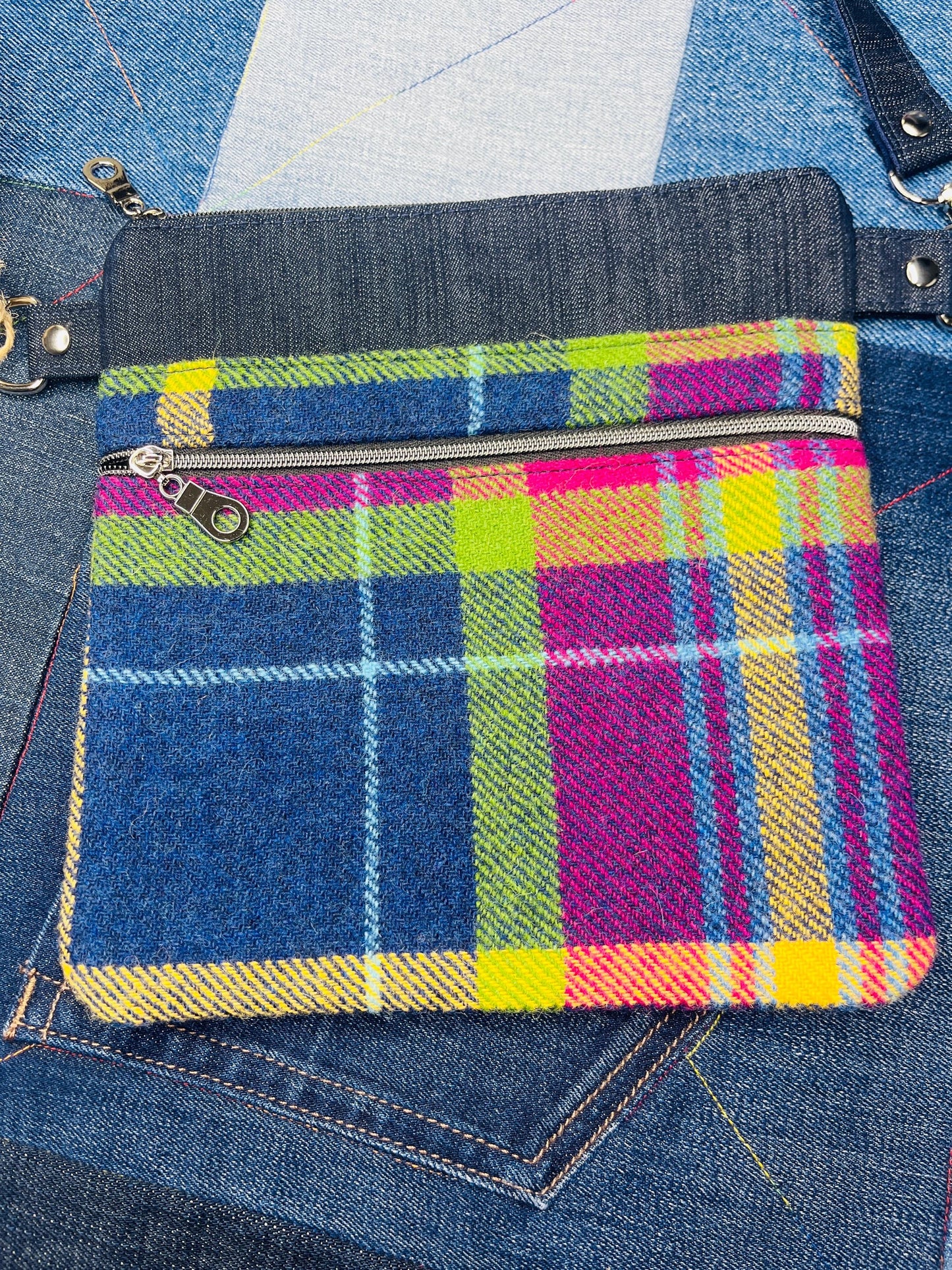 Shetland Winters Night Tweed Crossbody Bag