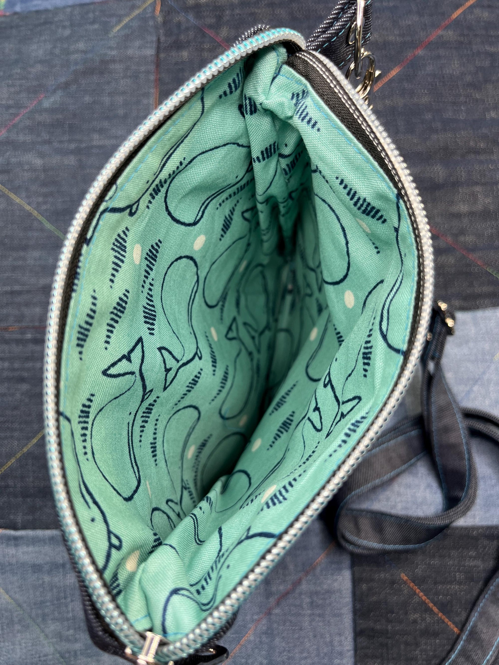 Shetland Wool Denim Crossbody Bag - Uphouse Crafts