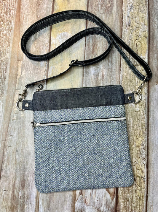 Small Crossbody Bag - Shetland Grey - Uphouse Crafts