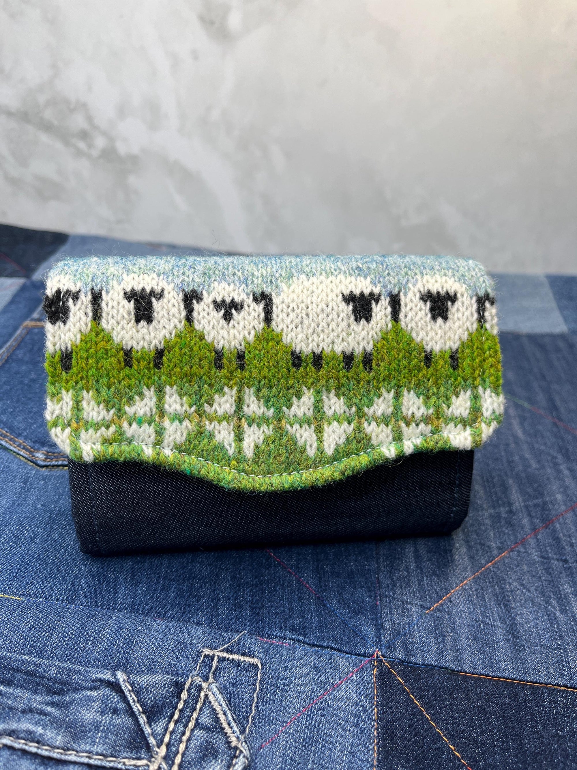 Spring Lamb Sheep Wool Purse - Uphouse Crafts