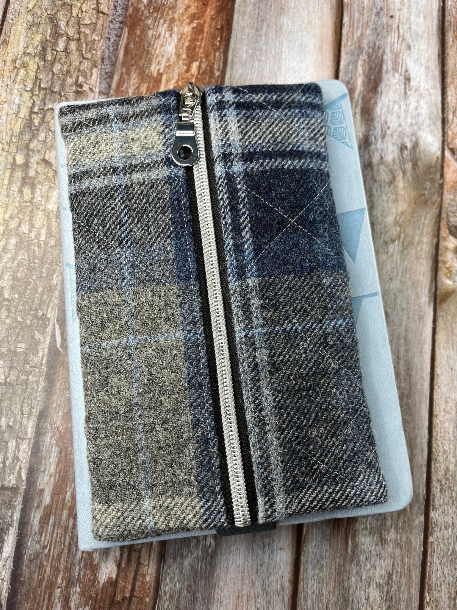 Stormy Seas Shetland Tweed Notebook Pencil Case - Uphouse Crafts