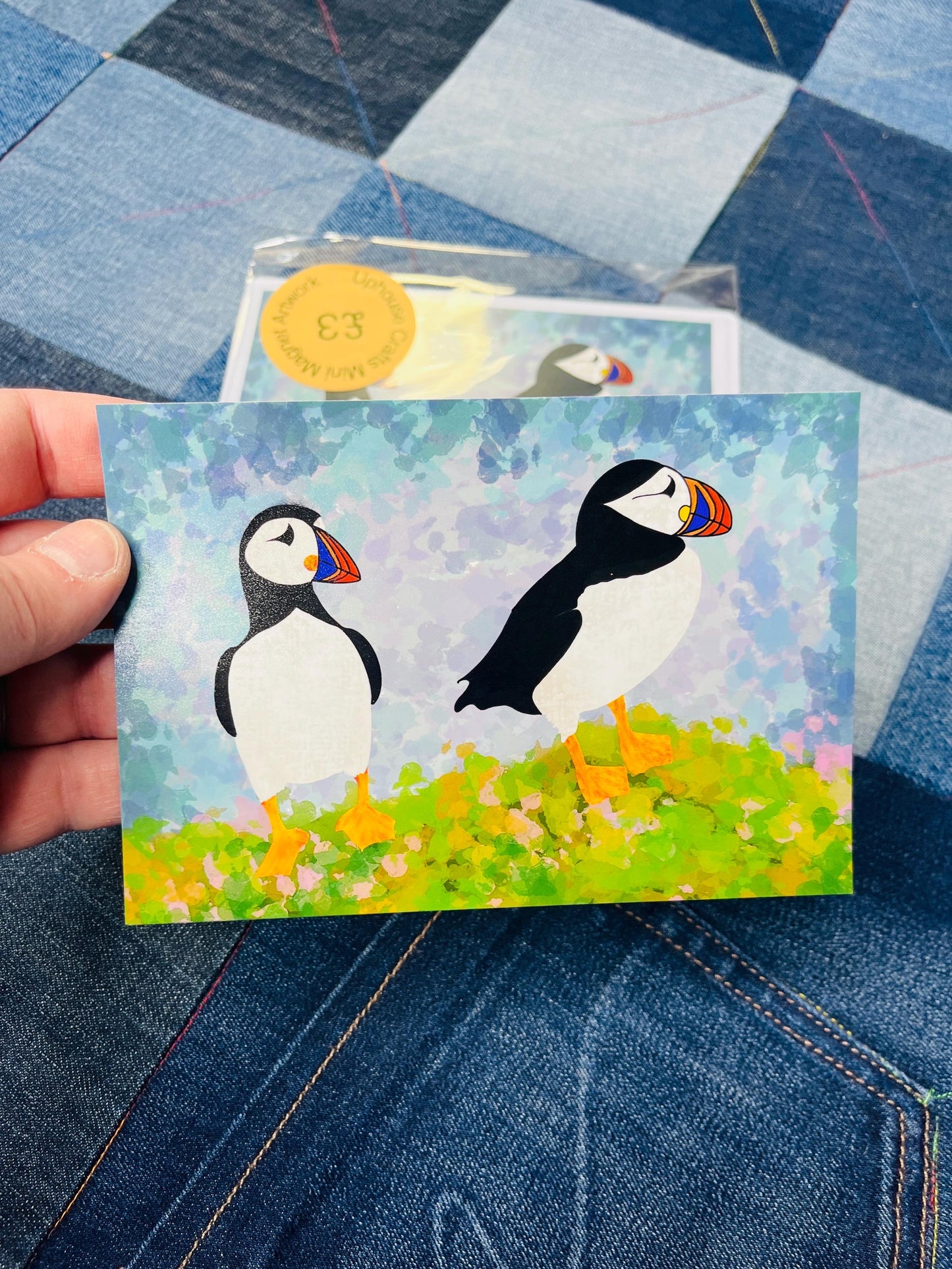 Puffin Fridge Magnet 4”x6” size