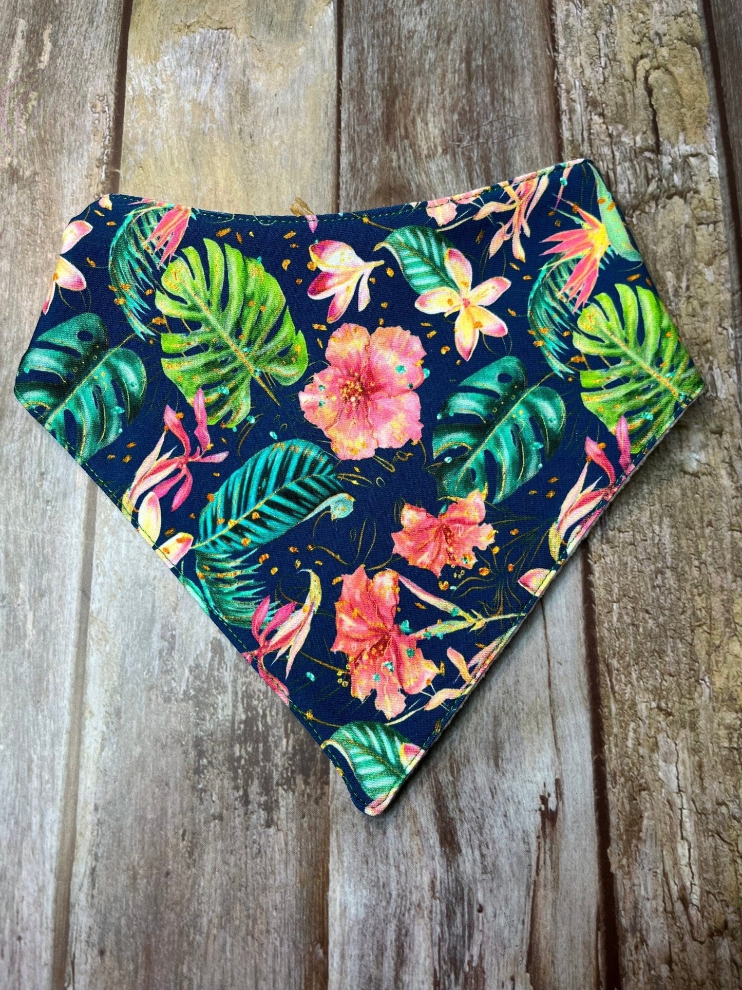 Baby Dribble Bib | Pink Green Floral