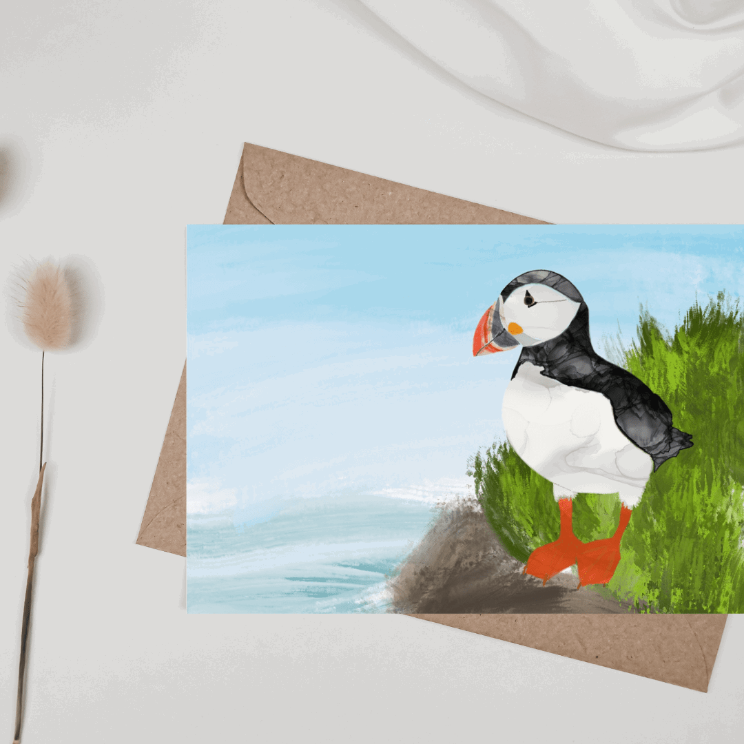 Greetings Card | Puffin - Set of 5 Notecards