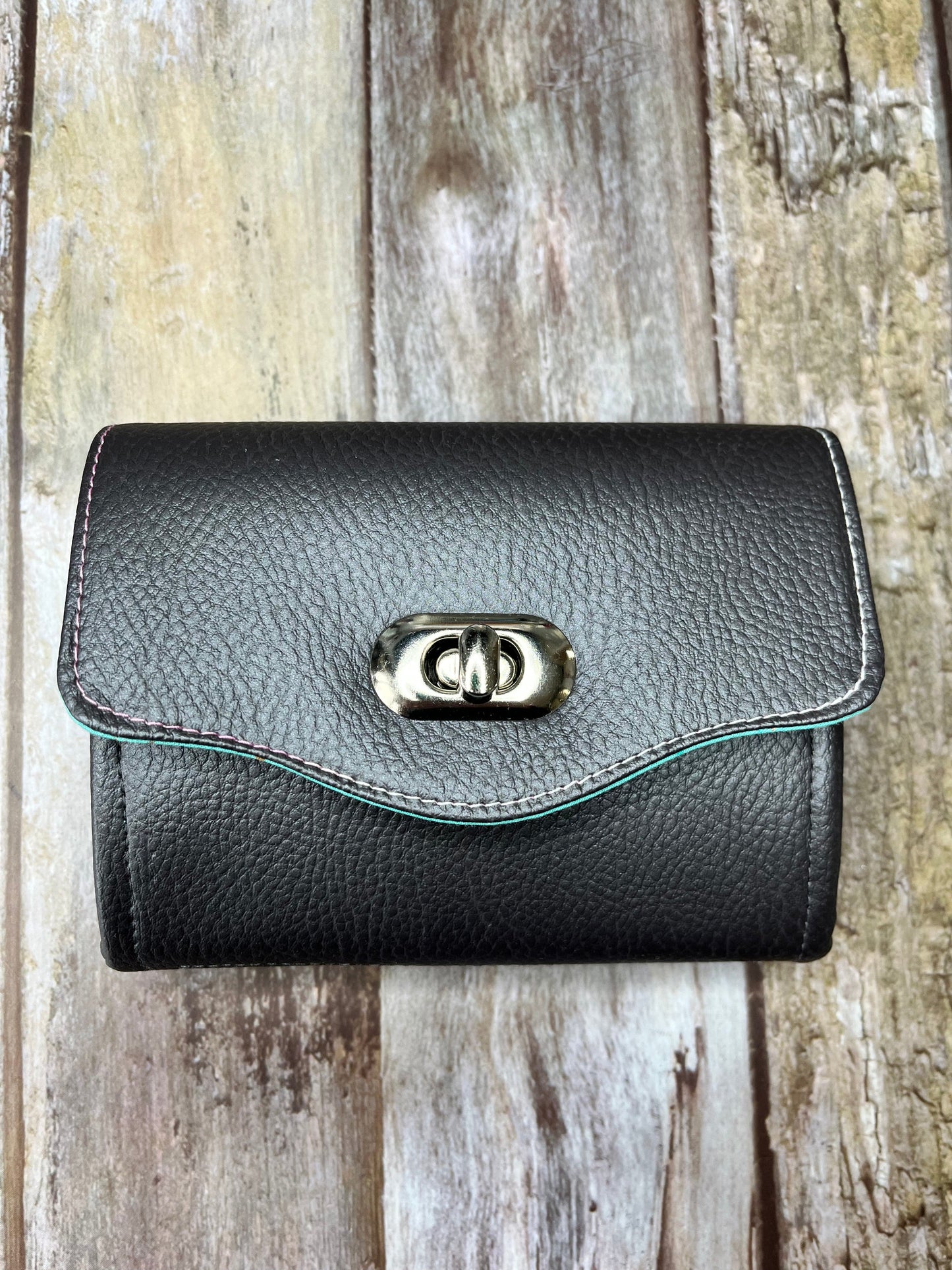 Faux Leather Purse | Grey - Aurora