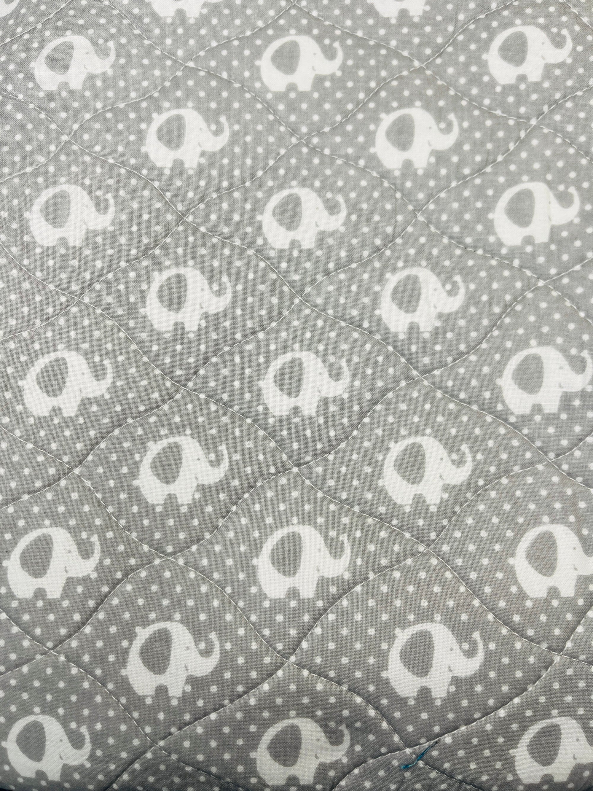 Wearable Hot Water Bottle Cover | Grey & White Elephant - Uphouse Crafts