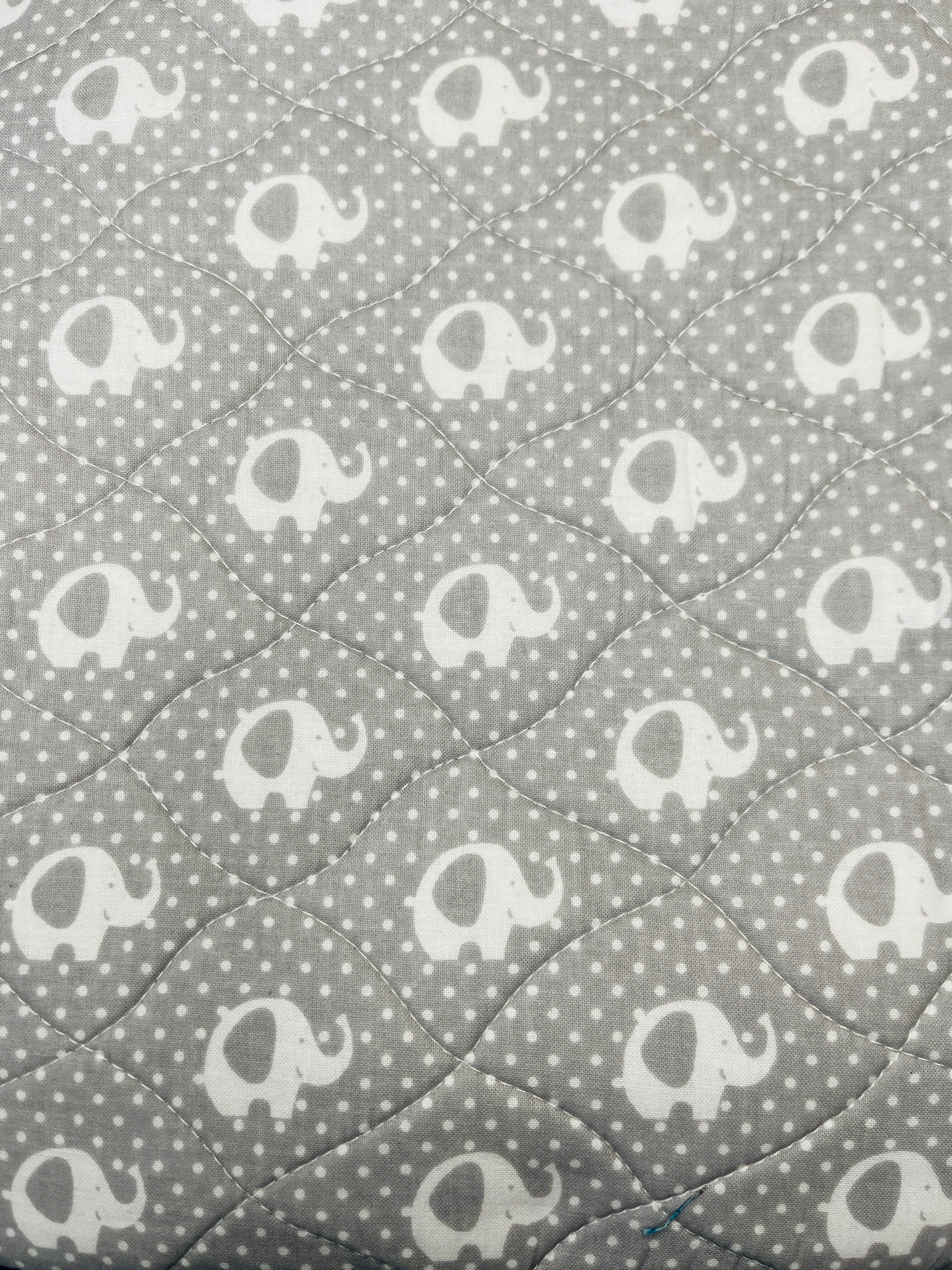 Wearable Hot Water Bottle Cover | Grey & White Elephant - Uphouse Crafts