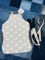 Wearable Hot Water Bottle Cover | Grey & White Elephant - Uphouse Crafts
