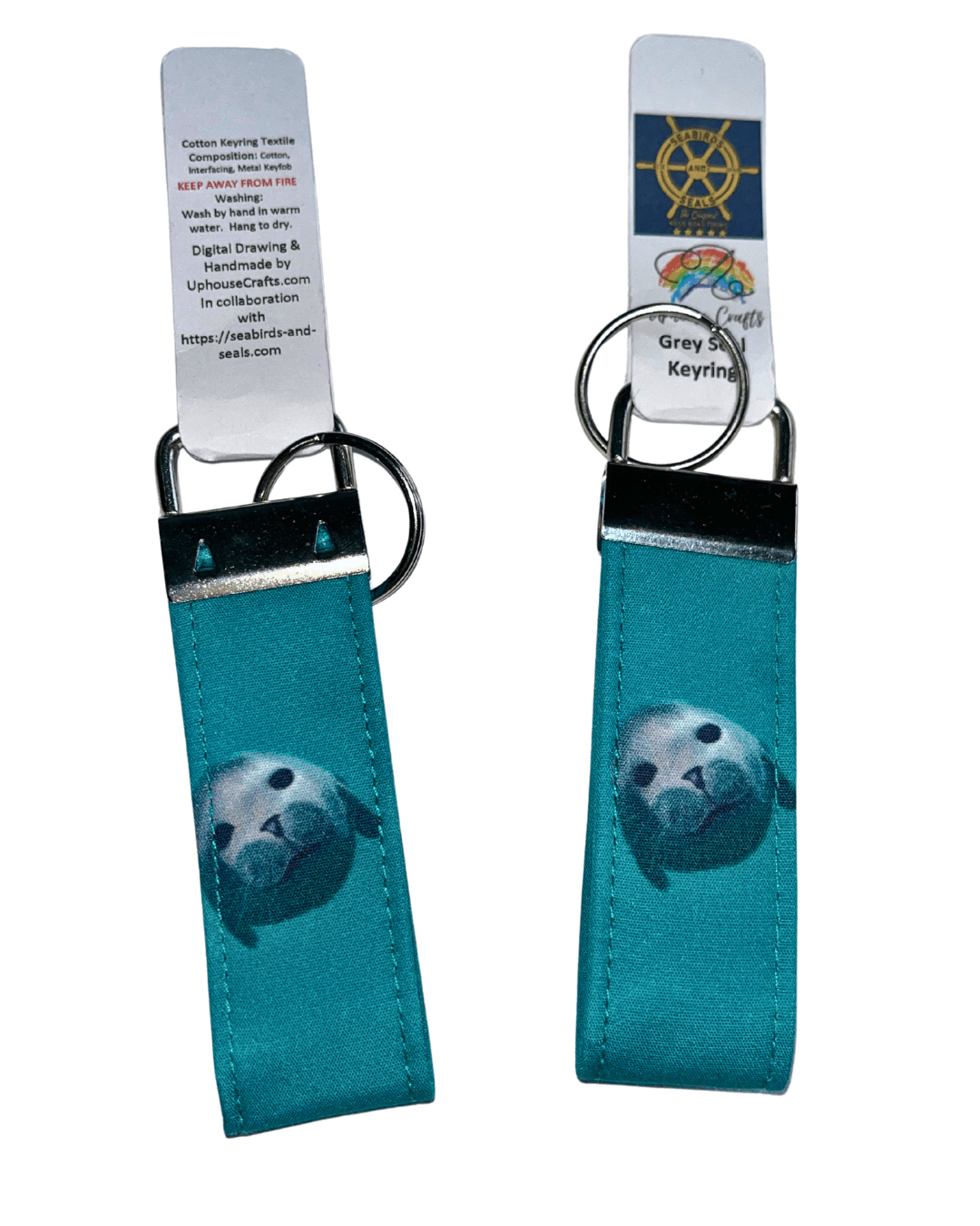 Wholesale | Handmade Cotton Gannet & Seal Keyrings - (BOX of 10) - Uphouse Crafts