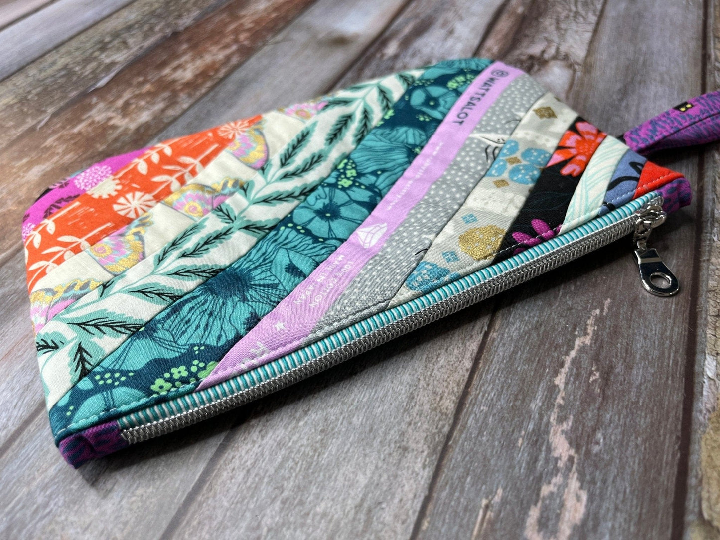 Zip Pouch Makeup Bag - Pencil Case | Butterfly Owl Mushroom Patchwork