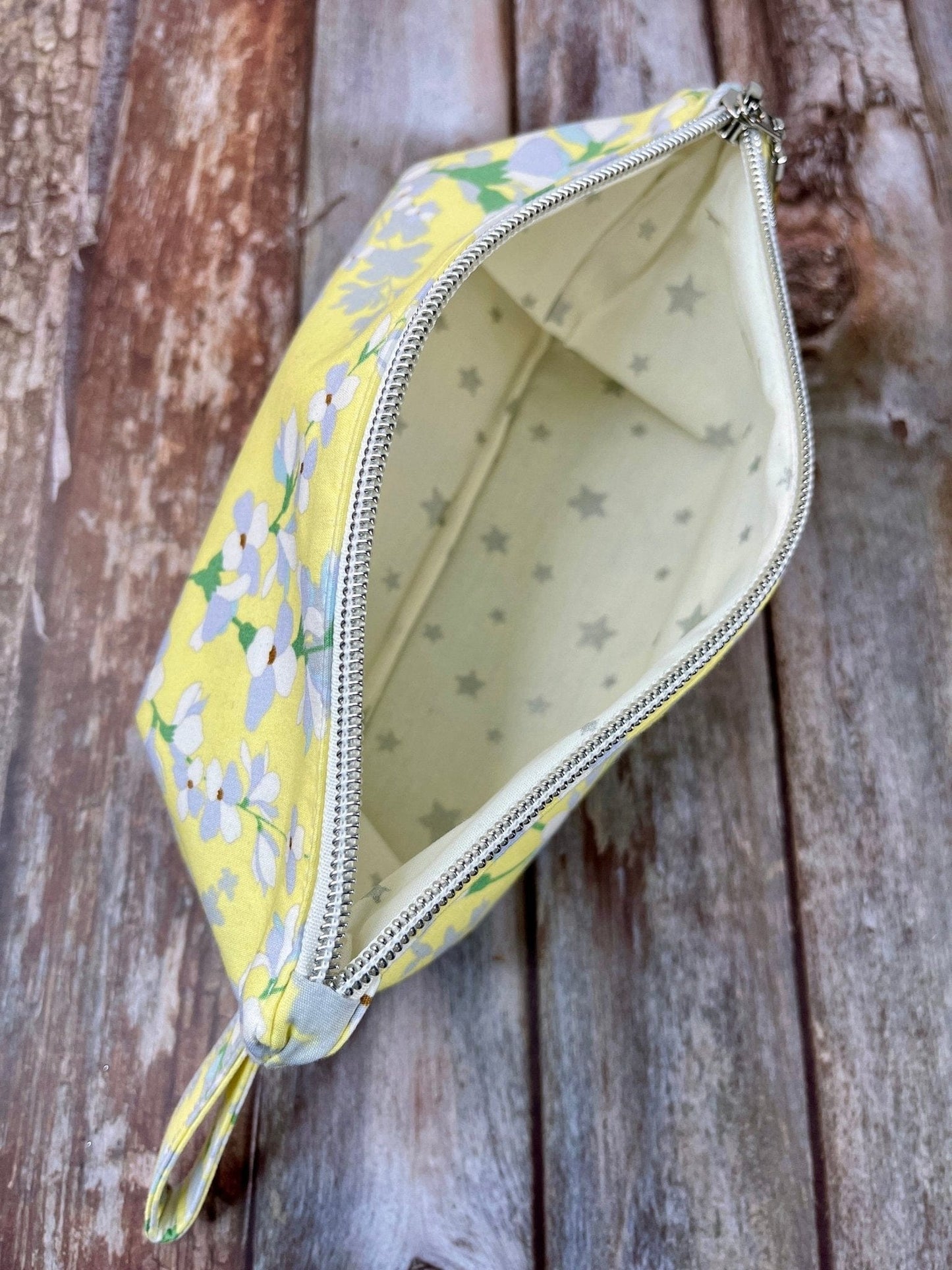 Zip Pouch Makeup Bag - Pencil Case | Pale Yellow