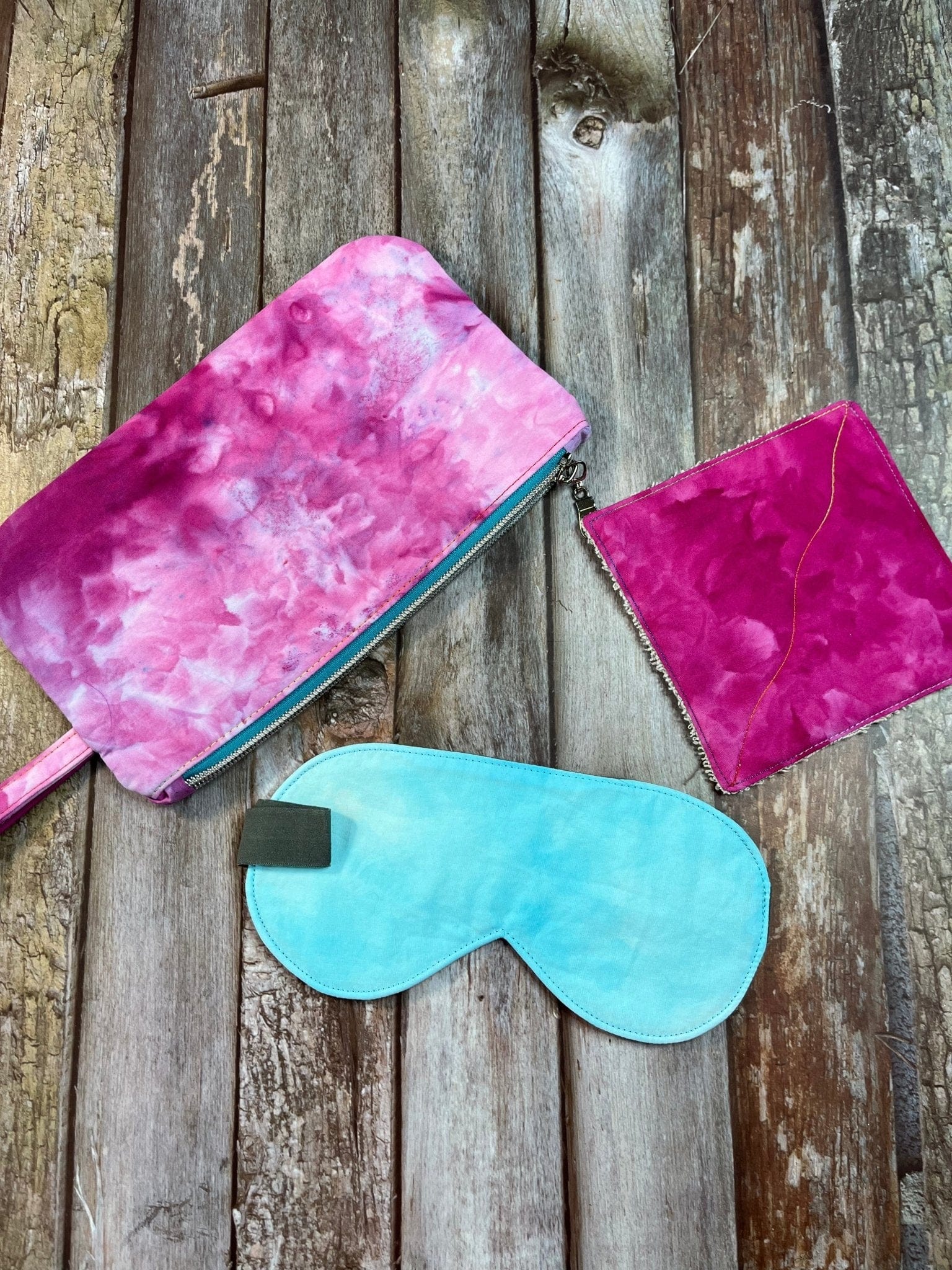 Zip Pouch Makeup Bag - Pencil Case | Pamper Pouch Gift Set - Tie Dye