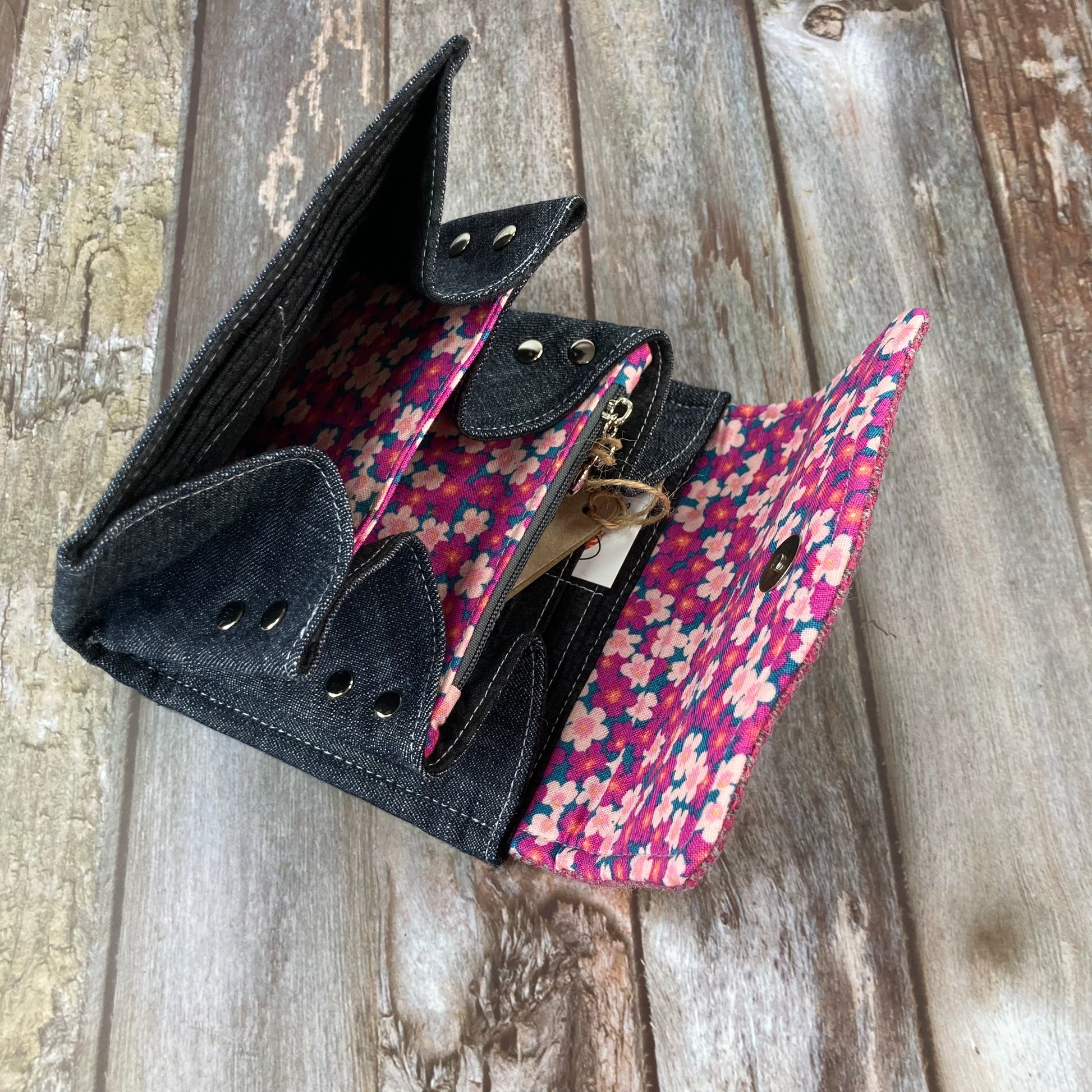 Shetland Tweed Purse - Shetland Sea Pinks