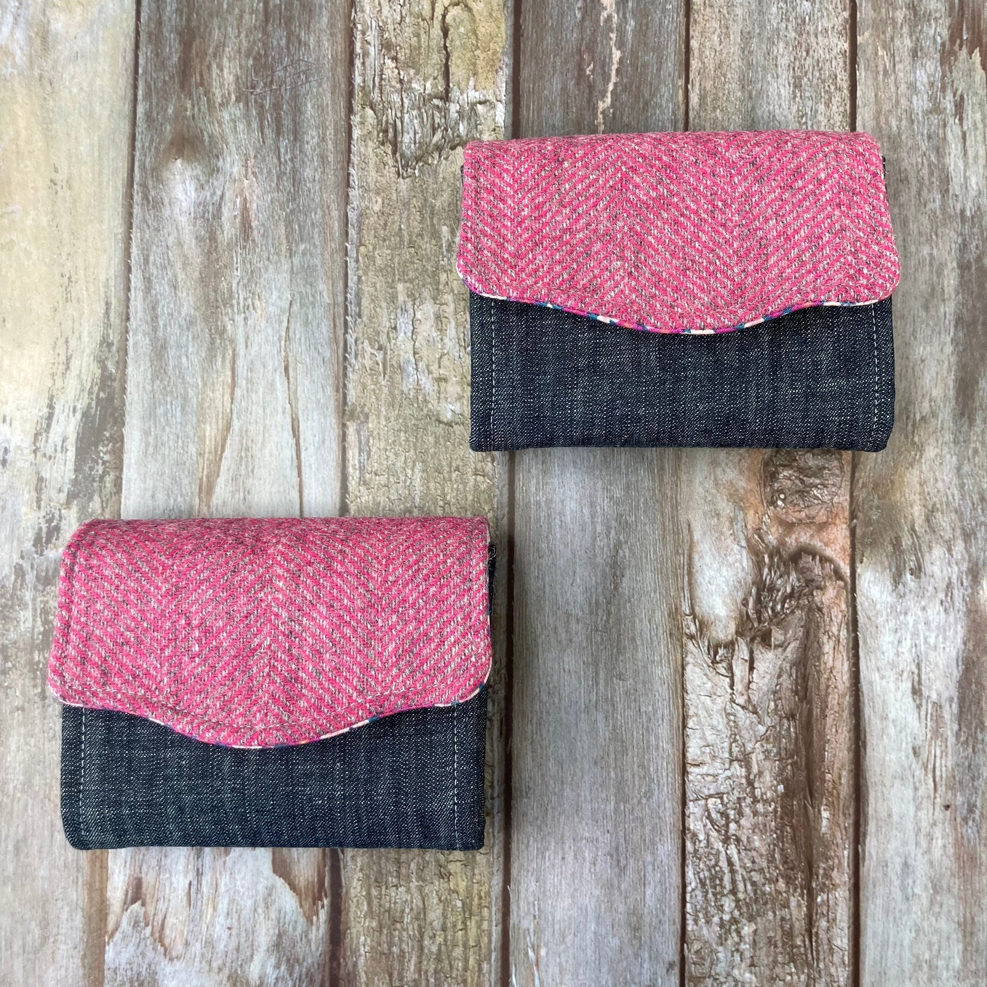 Shetland Tweed Purse - Shetland Sea Pinks