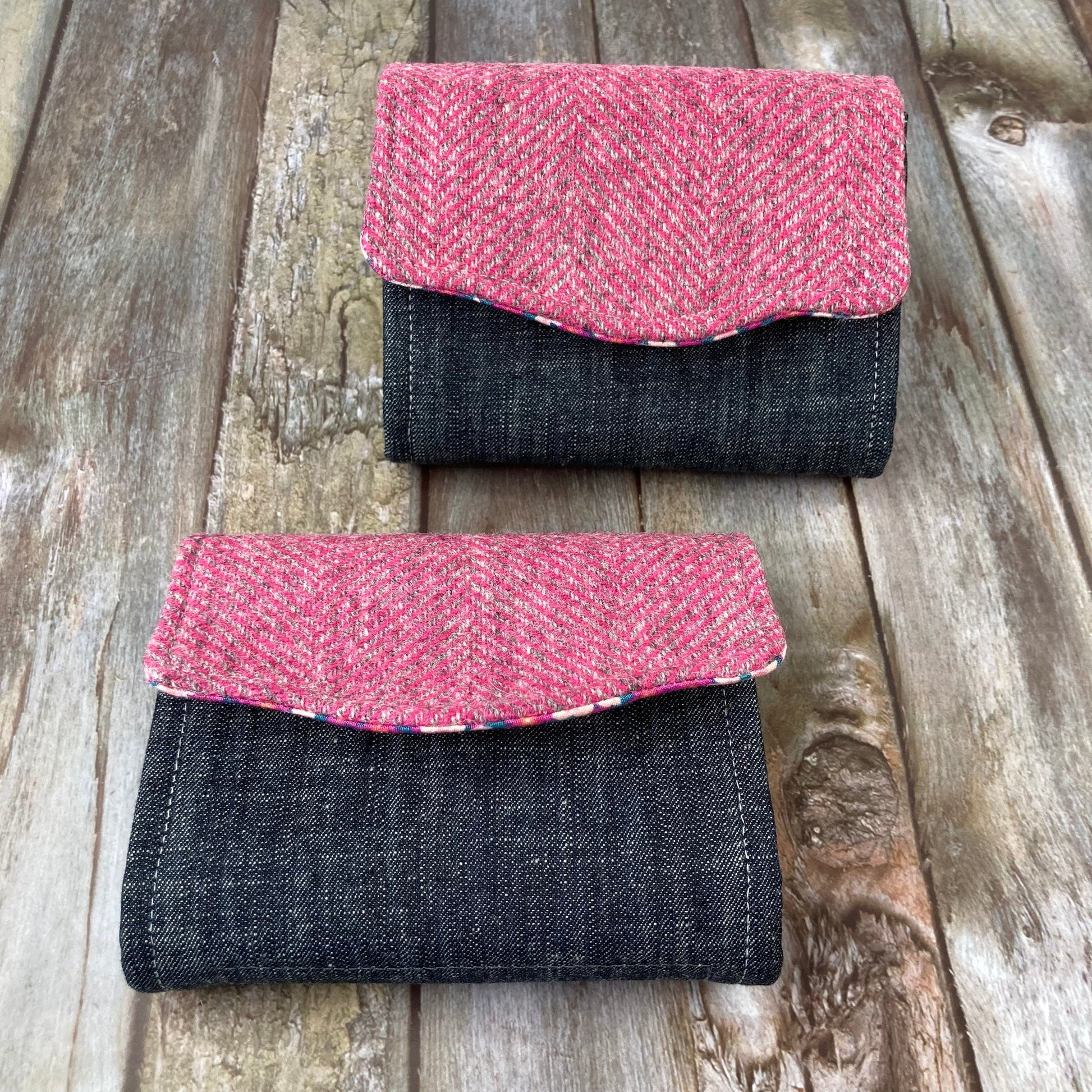 Shetland Tweed Purse - Shetland Sea Pinks