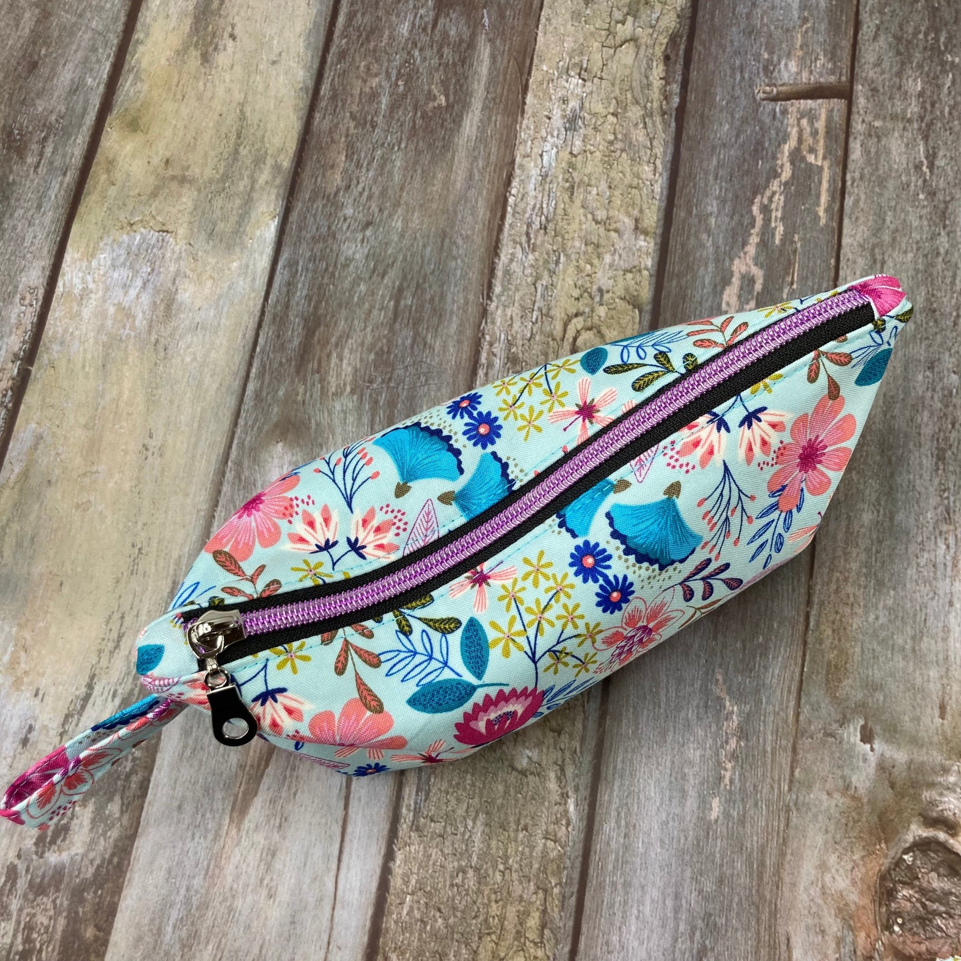 Zip Pouch Makeup Bag - Pencil Case | Pamper Pouch Gift Set - Coral, Navy, Grey